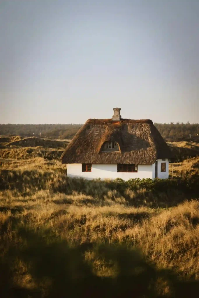 A photo of a house with thatched rooftop in Denmark Top 10 Fairytale Places