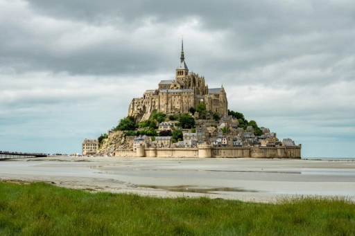 Majestic view of Mont Saint-Michel in Normandy