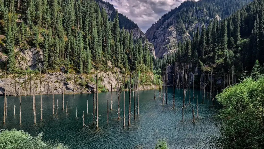 A photo of Lake Kaindy, Kazakhstan