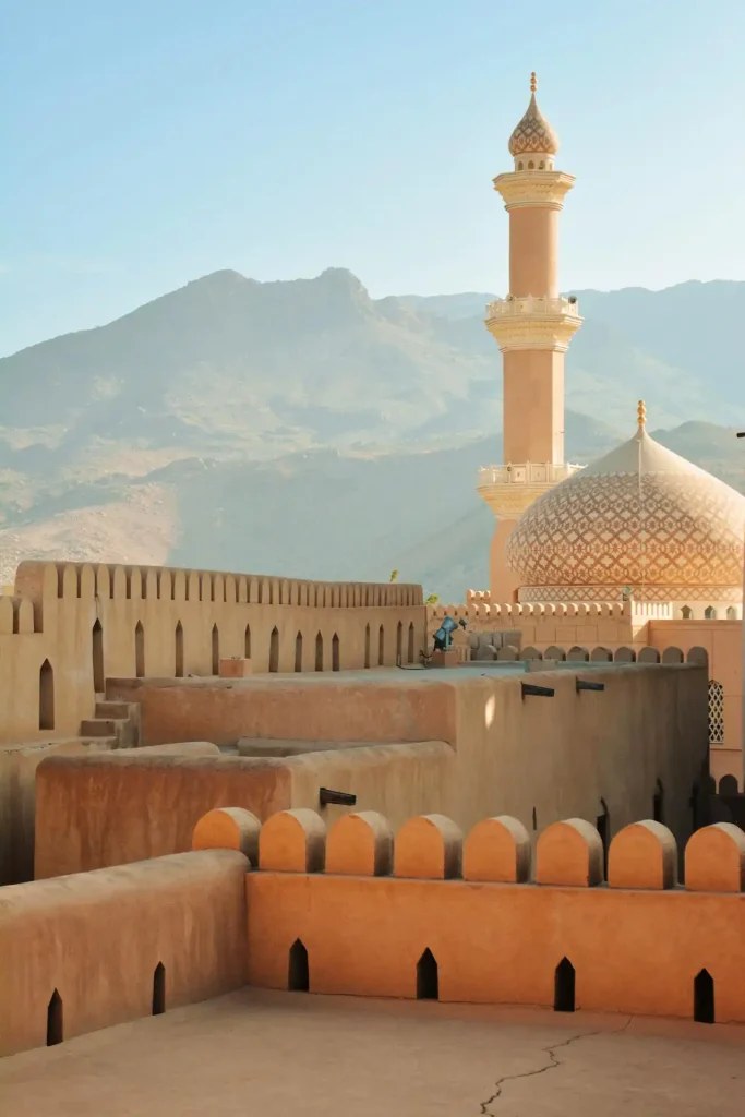 The Nizwa Fort with majestic mountain view in Oman Top 10 Fairytale Places