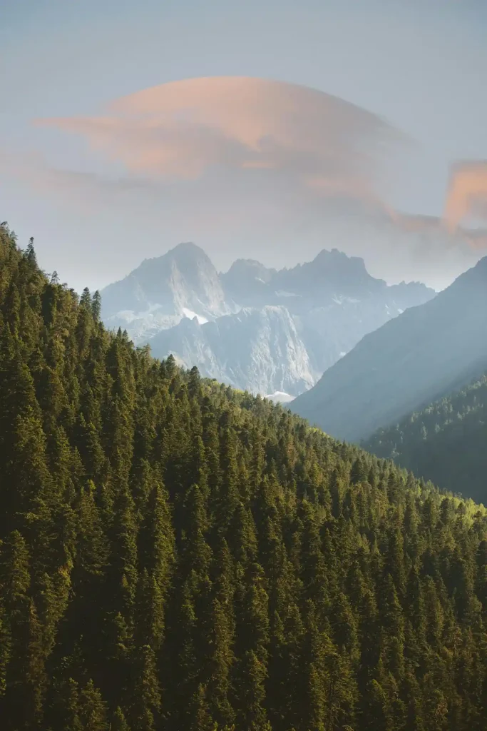 Scenic view of the Caucasus Mountains in Teberda, Russia Top 10 Fairytale Places.